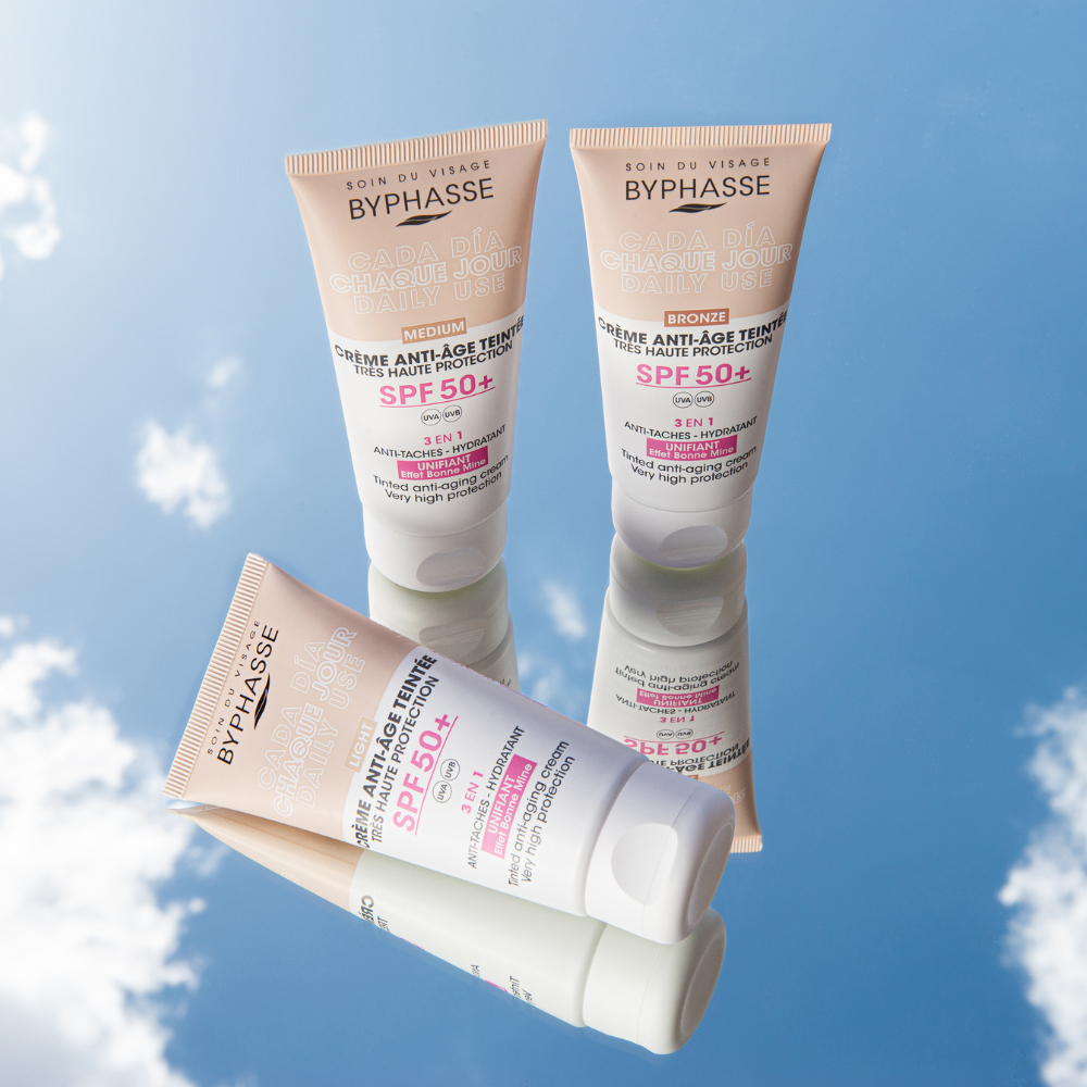 Crema Facial Antiedad SPF 50+ Color Medium 50 ml