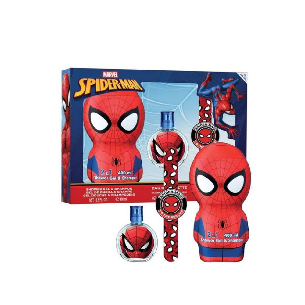 Set Regalo Gel de Ducha + Colonia + Pulsera Spiderman Marvel