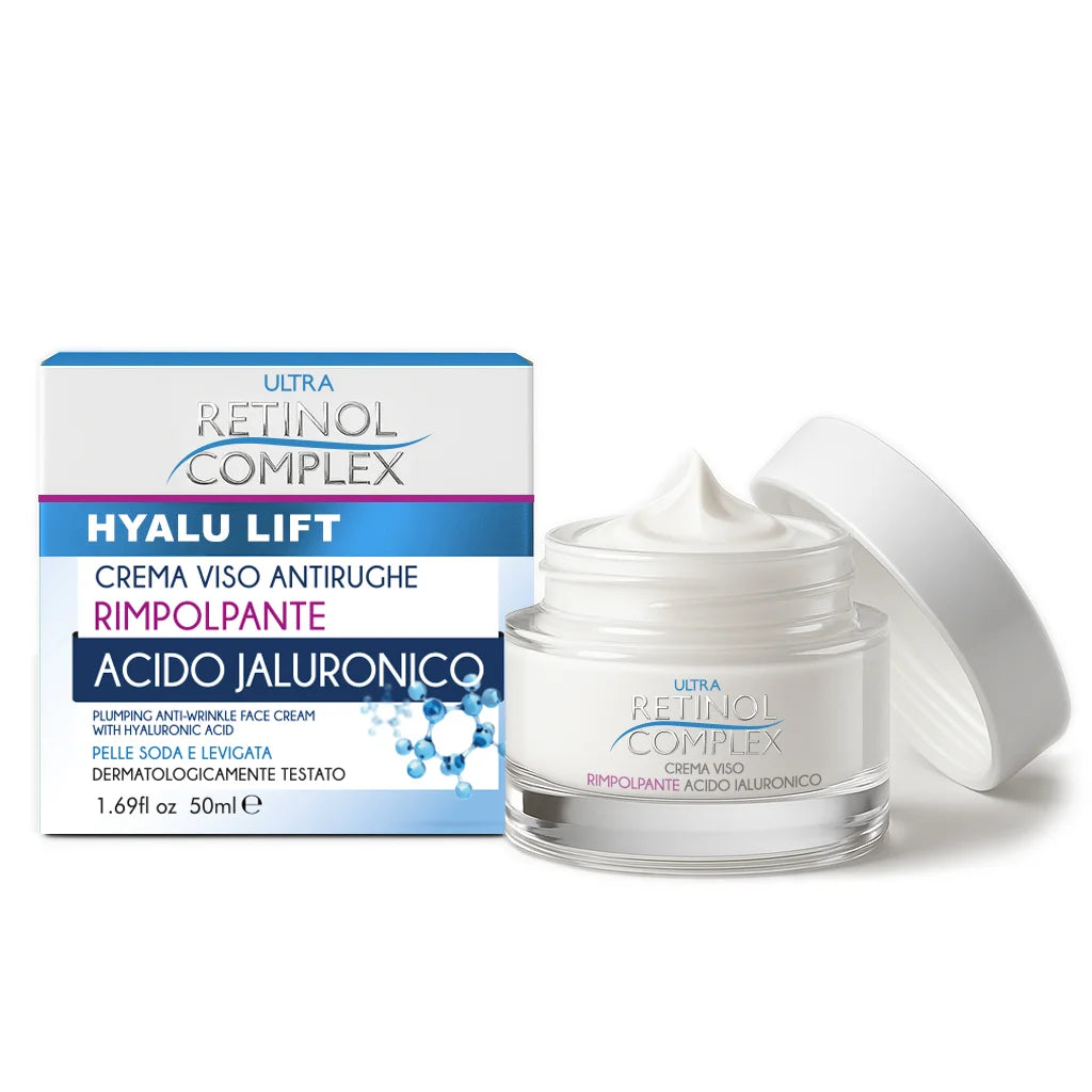 Crema Facial Ácido Hialurónico - Retinol Complex