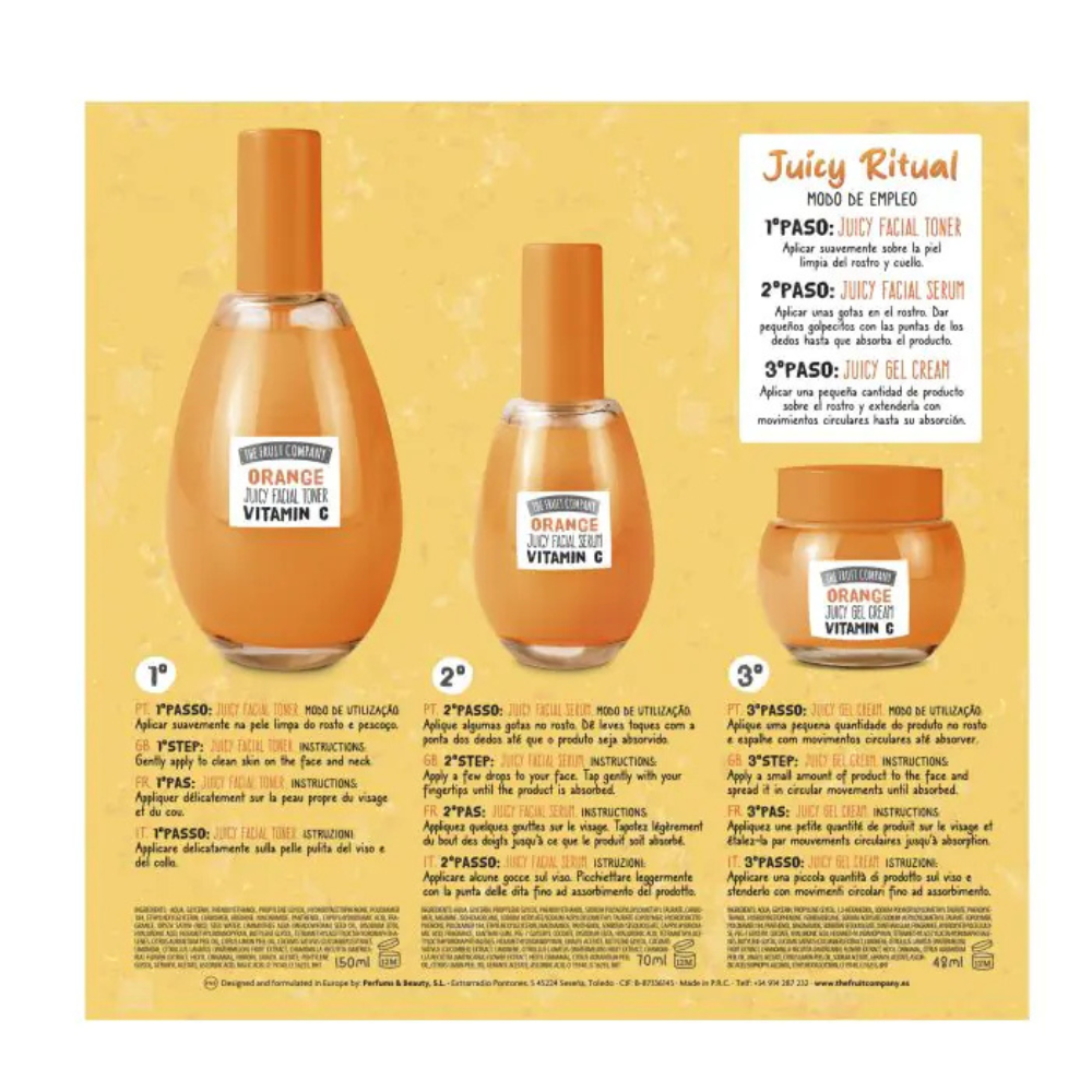 Set Tratamiento Facial Naranja Vitamina C y Panthenol