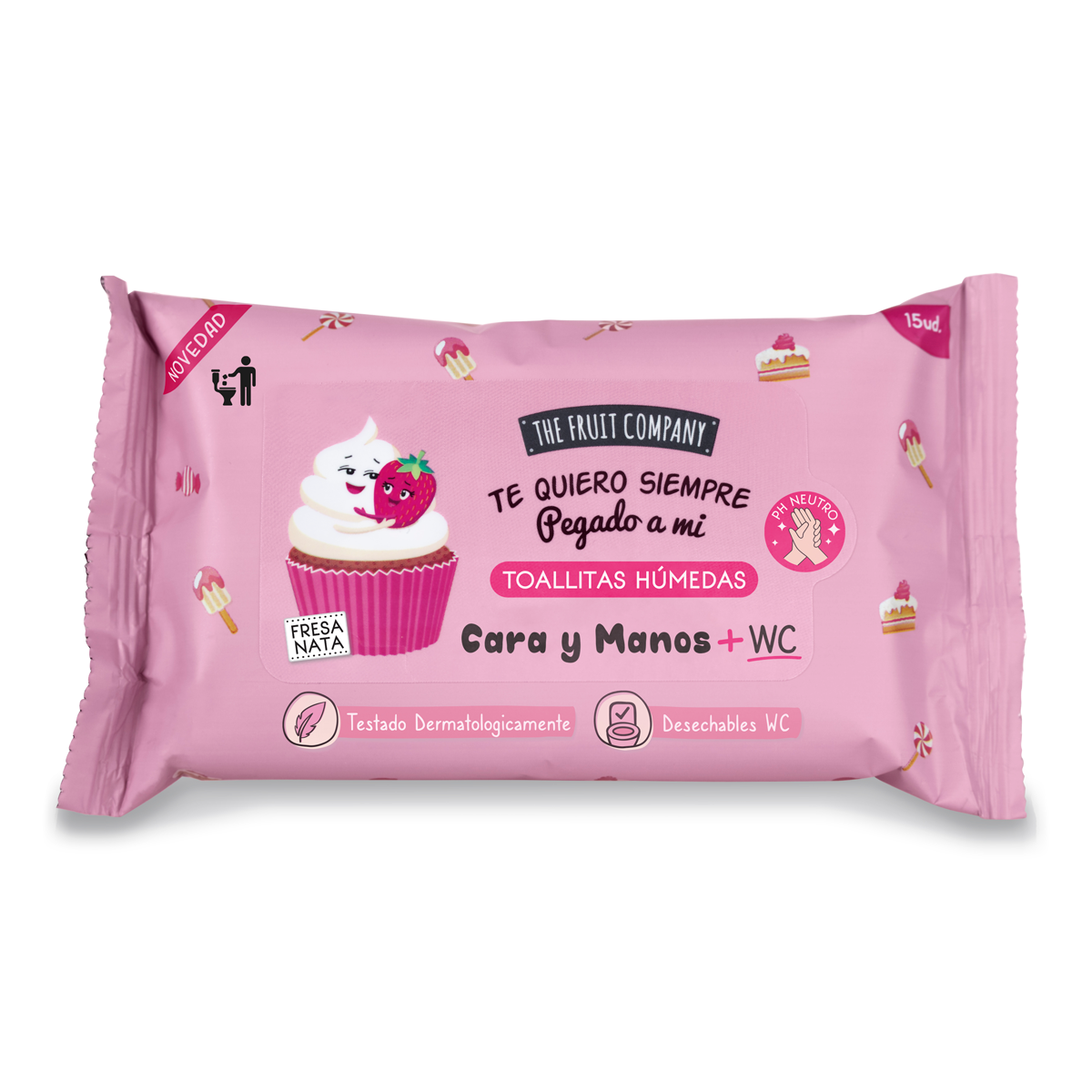 Toallitas Húmedas Multiusos Fresa Nata