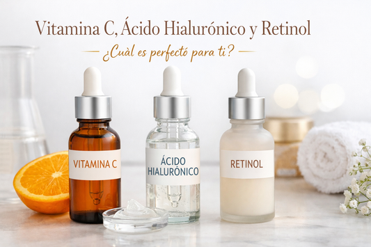 Vitamina C, Ácido Hialurónico y Retinol: ¿cuál es perfecto para tu piel? ⭐