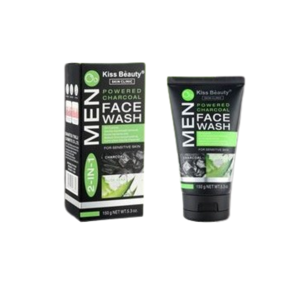 Limpiador Facial Hombre – Carbón Activo & Aloe Vera 🌿🖤