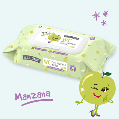 Papel Higiénico Húmedo Manzana