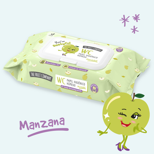 Papel Higiénico Húmedo Manzana