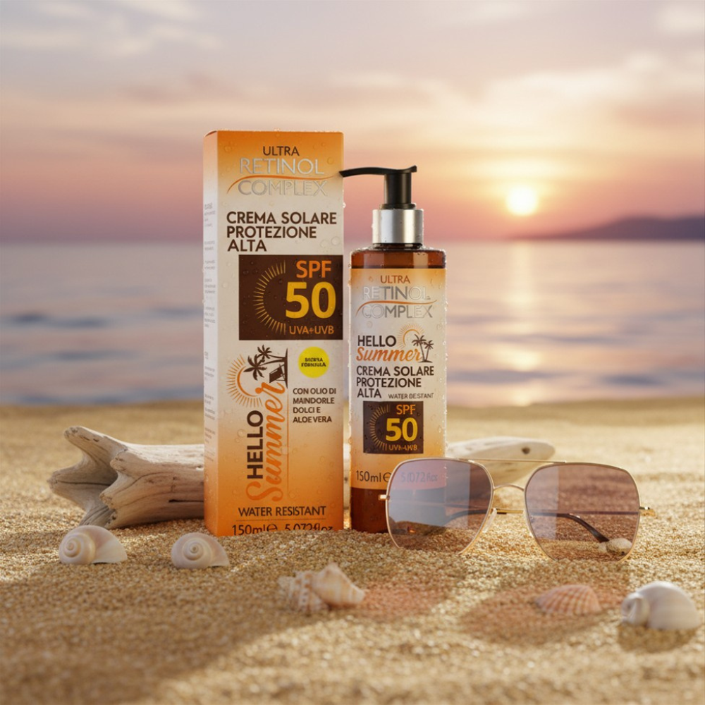✨ Crema Solar SPF 50 150 ml – Alta Protección, Hidratación y Cuidado Antiedad ✨