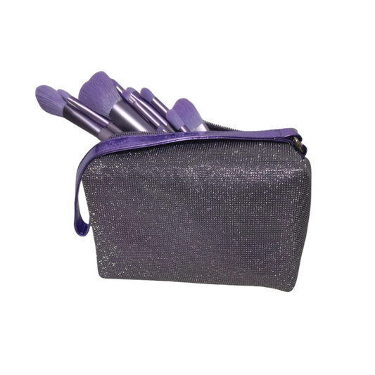 Set Neceser + 10 Brochas Maquillaje