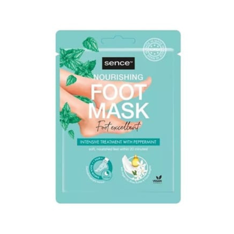 Mascarilla nutritiva de pies con menta