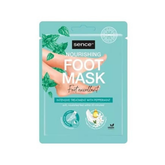 Mascarilla nutritiva de pies con menta