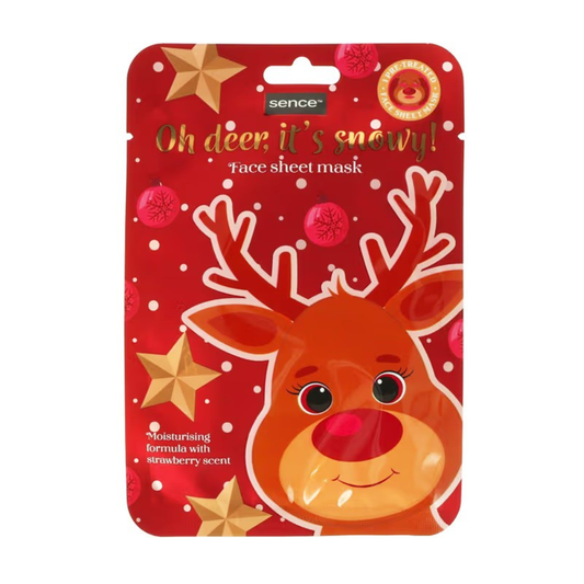 Mascarilla Facial Navideña - Reno Rudolf
