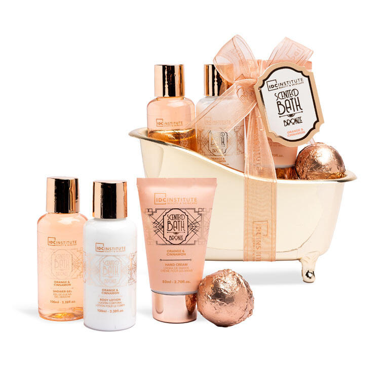 Set Bañera Bronce Naranja y Canela