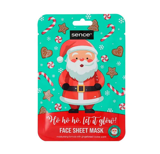 Mascarilla Facial Navideña - Papá Noel
