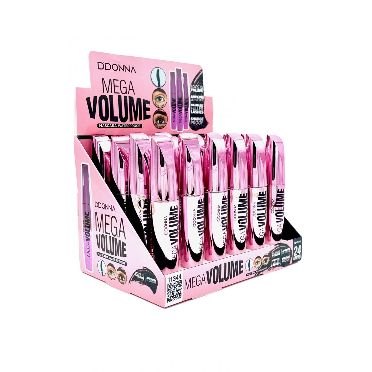 Máscara de Pestañas Waterproof Mega Volumen