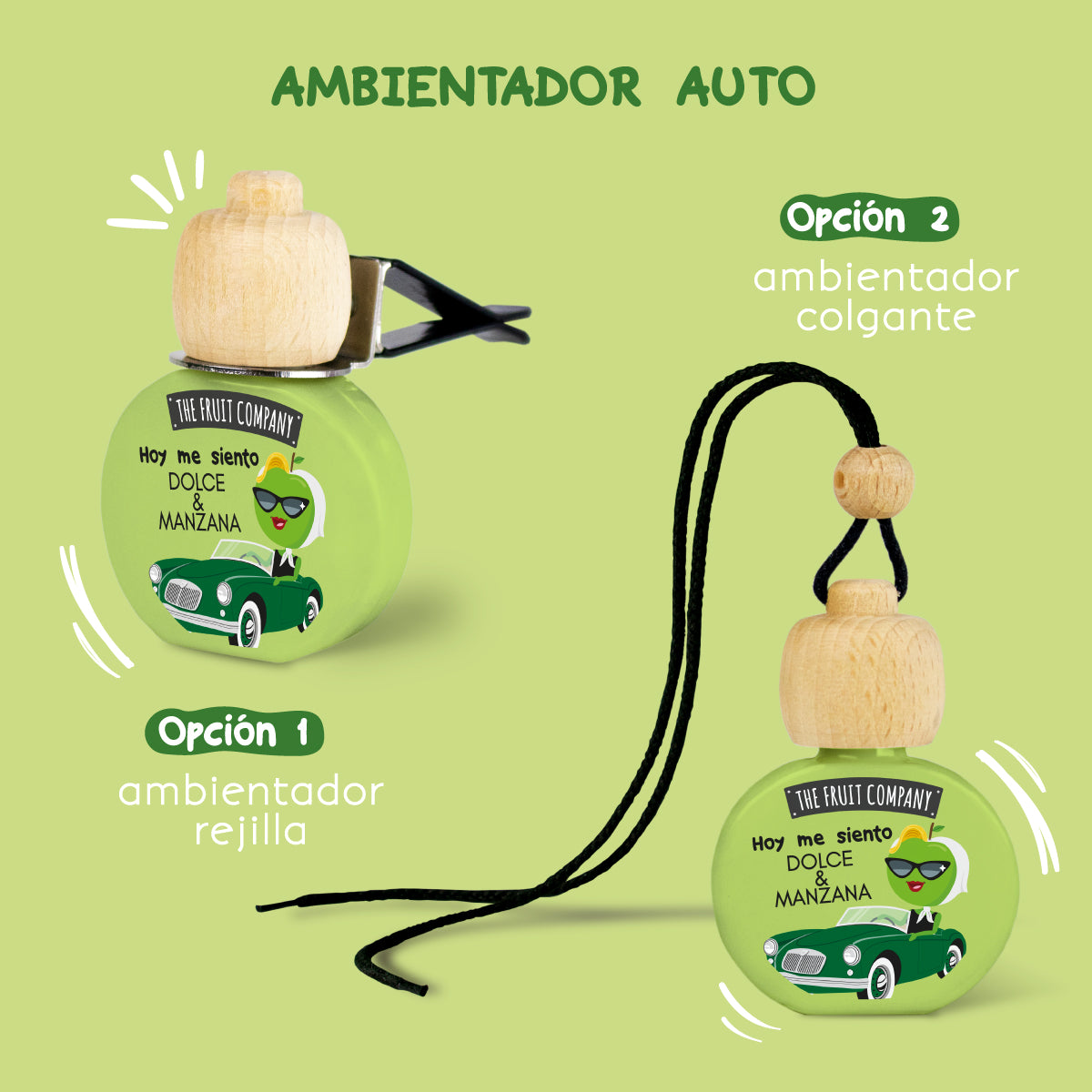 Ambientador Coche Manzana Verde