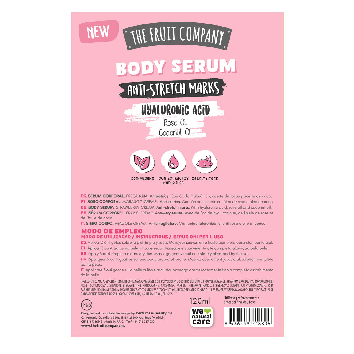 Body Serum Estrías Fresa Nata